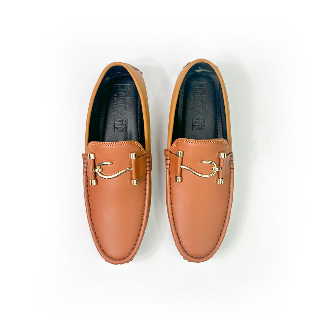 Premium Tan Leather Loafers
