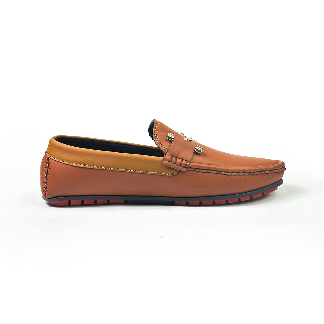 Premium Tan Leather Loafers