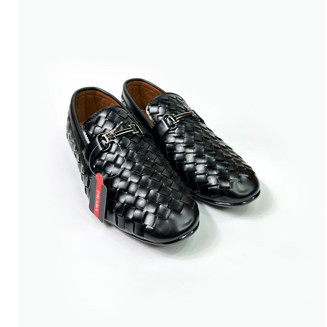 Royal Tan Woven Loafers