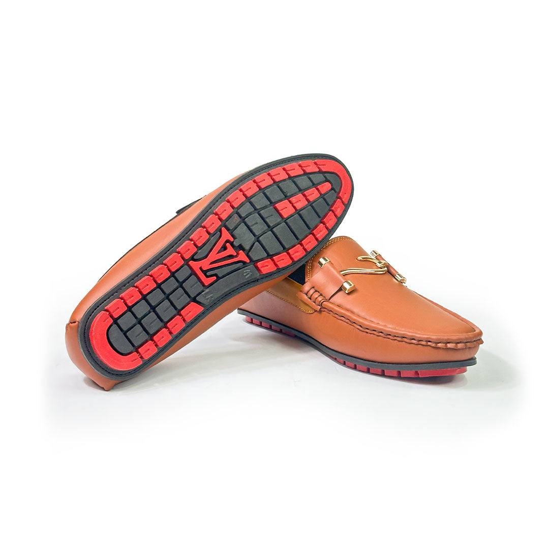 Premium Tan Leather Loafers