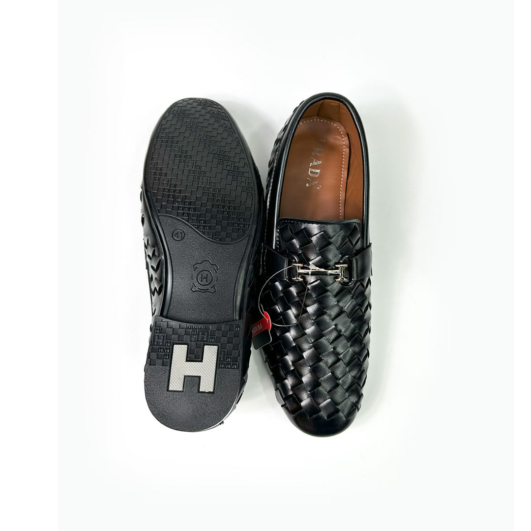 Royal Tan Woven Loafers