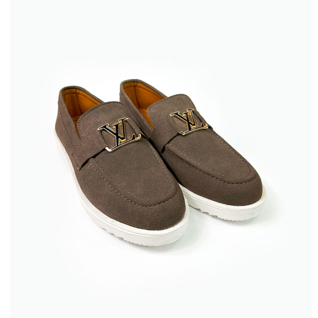 Brown Suede Loafers
