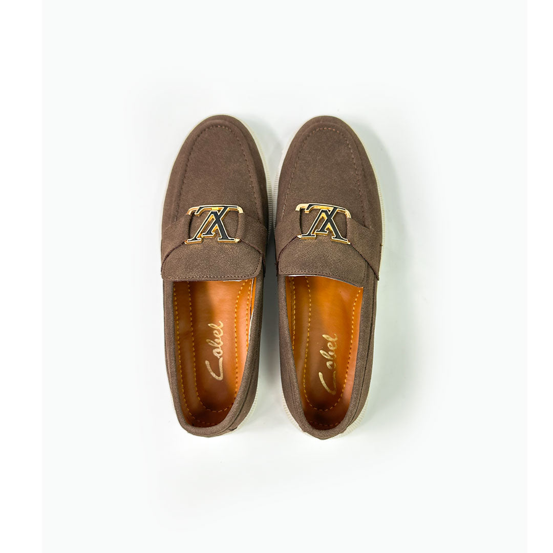 Brown Suede Loafers