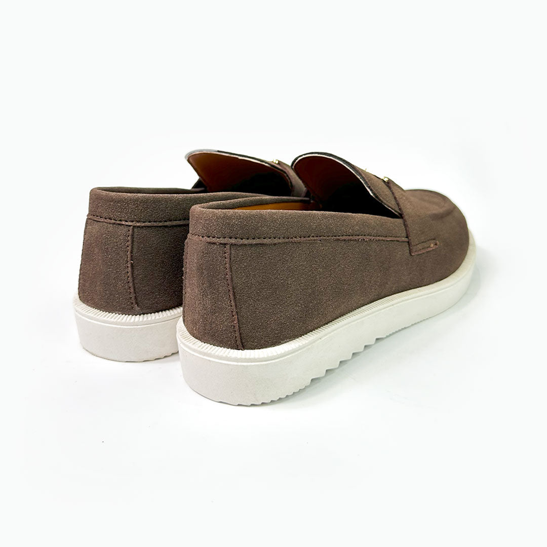 Brown Suede Loafers