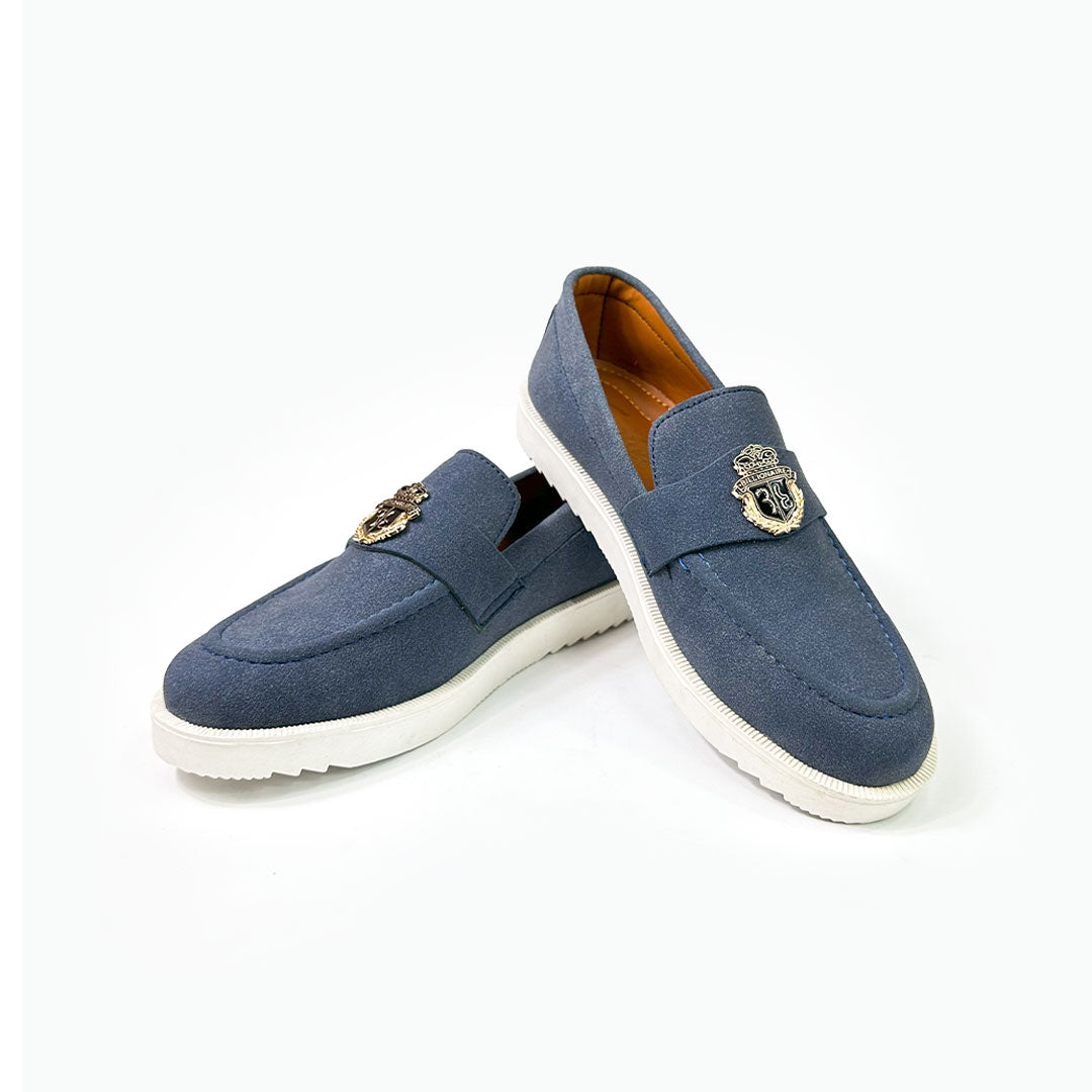 Royal Blue Suede Loafers