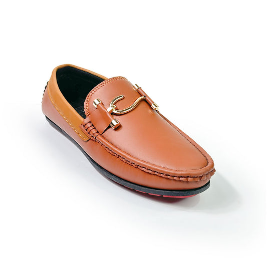 Premium Tan Leather Loafers