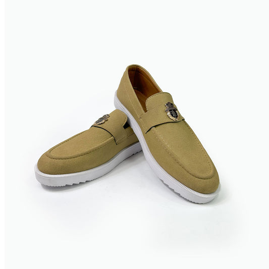 Sandstone Suede Loafers