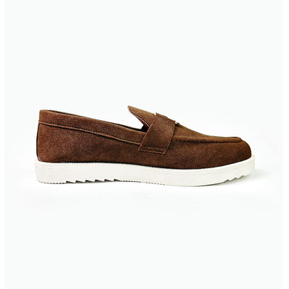 Brown Suede Loafers