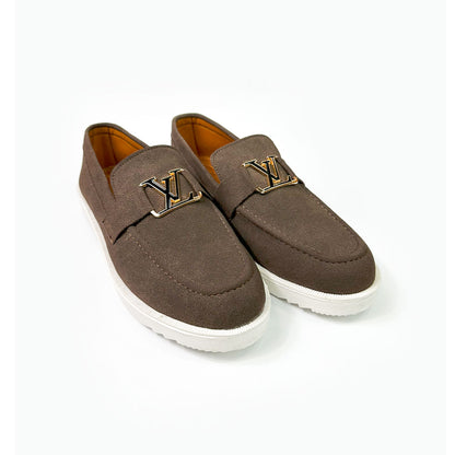 Brown Suede Loafers
