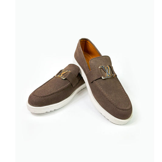 Brown Suede Loafers
