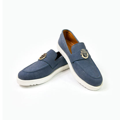 Royal Blue Suede Loafers