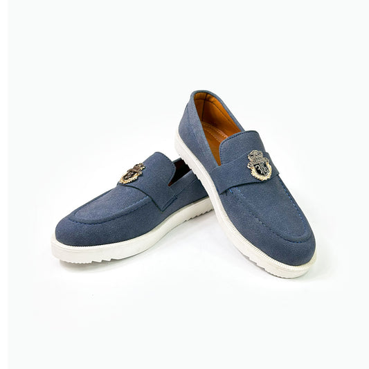 Royal Blue Suede Loafers